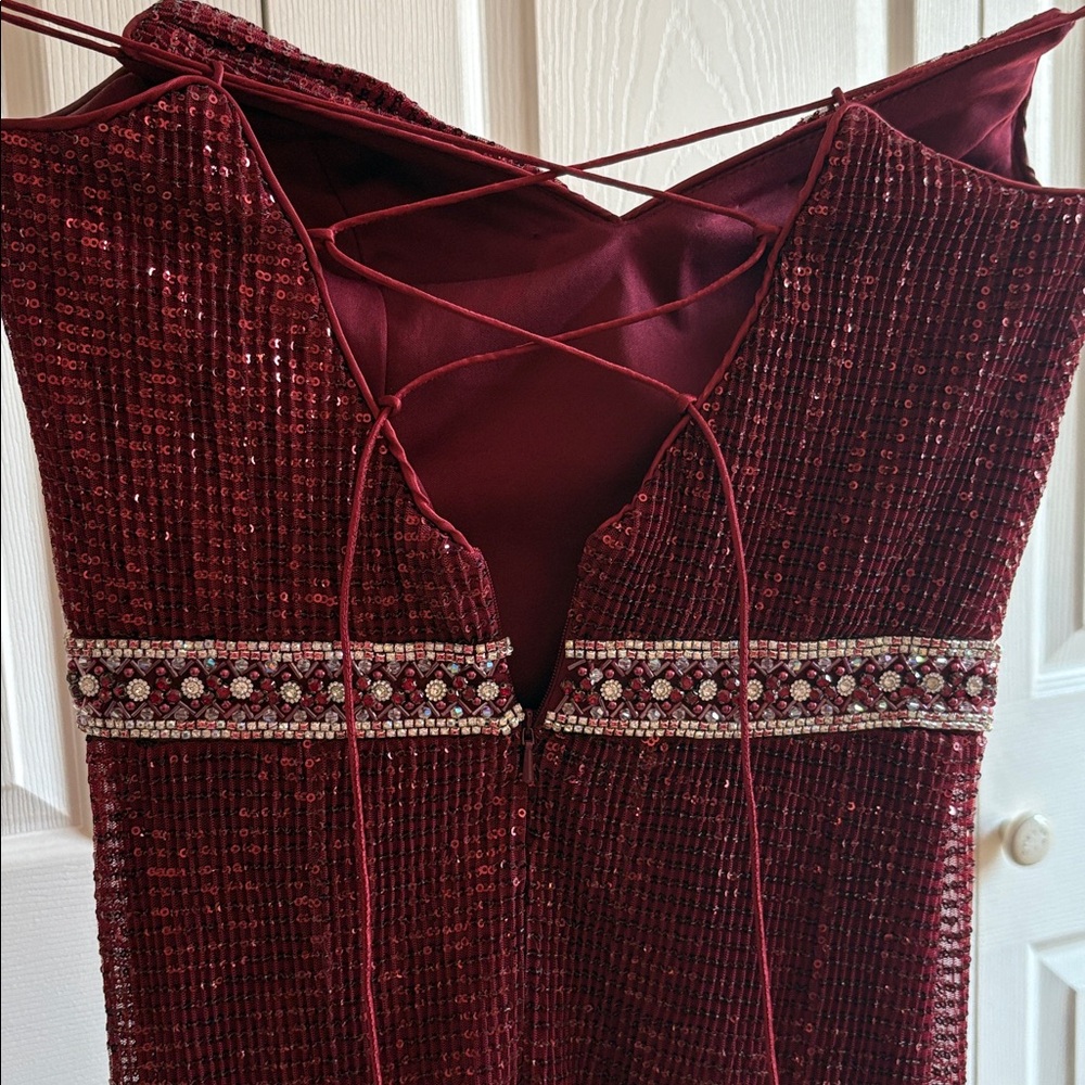 Camille La Vie Burgundy Maxi Dress